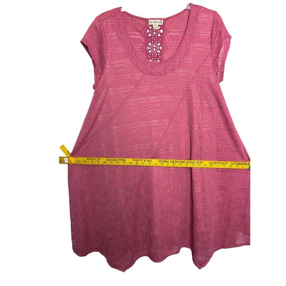 Live and let live women’s shift dress size XL Pink Midi Stretch Y2K - Picture 9 of 14